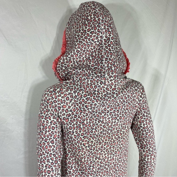 Kensie I Only Sleep in Pretty Pink Animal Print Thermal Hoodie Night Dress - Picture 5 of 10